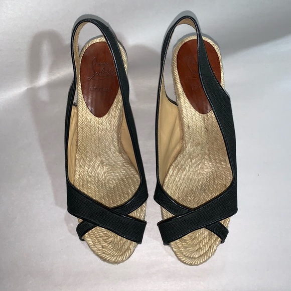 CHRISTIAN LOUBOUTIN size 38 platform wedge heels - Picture 10 of 16